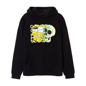 SpongeBob SquarePants Mens Skull Hoodie / Black